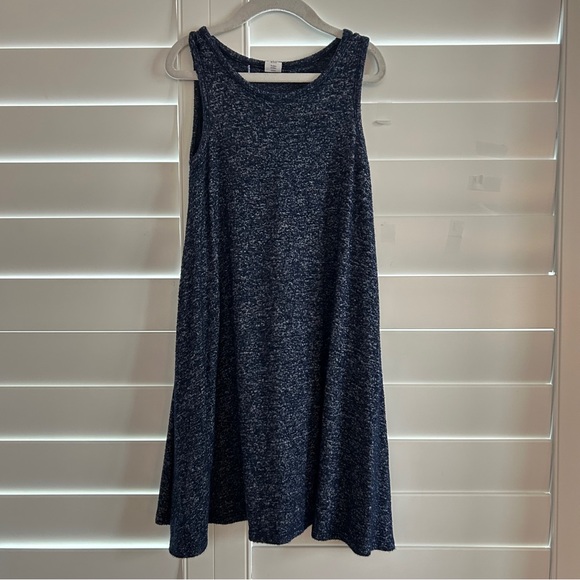 GAP Knit Space Dye Swing Sleeveless Dress Navy Blue Size 5 - Picture 1 of 3